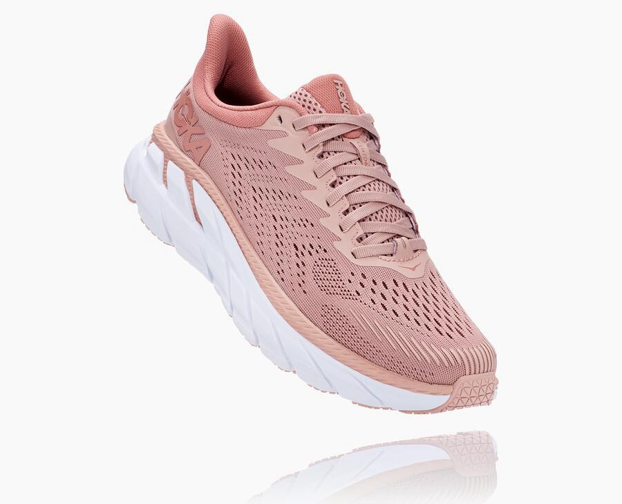 Tenis Hoka One One Mujer Rosas - Clifton 7 - VWUI26153